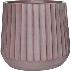 Ghiveci flori VERVE Rib, D 37 cm, rosu