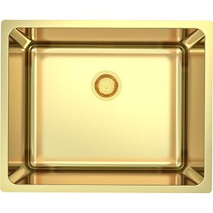 Chiuveta bucatarie GoodHome Villach, 1 cuva, inox, 54 x 44 x 20 cm, auriu
