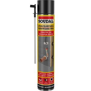 Spuma poliuretanica SOUDAL, aplicare manuala, galben, 750ml