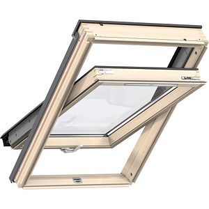 Fereastra mansarda VELUX Basic GZL MK08 1051B, lemn, operare de jos, 78 x 140 cm, natur