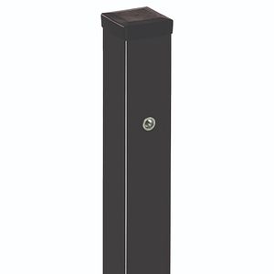 Stalp poarta, negru, RAL 9005, 240 x 7 x 7 cm  Polbram