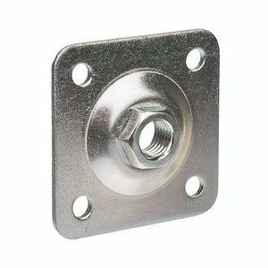 Placa cu piulita galvanizata, 8 x 8 cm Polbram