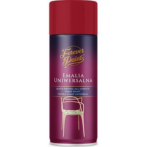 Spray vopsea email universala Forever Paints, rosu rubiniu lucios (RAL 3003), 400 ml