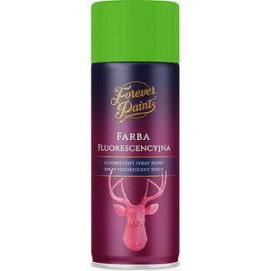 Spray vopsea fluorescenta Forever Paints, verde mat, 400 ml
