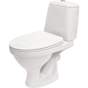 Set vas WC CERSANIT Eko 2000 K07-162, portelan, rezervor 3-6 l, capac SoftClose, alb