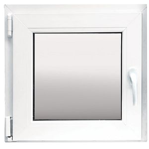 Fereastra termopan FENSTERWELT, PVC, 3 camere, 56 x 56 cm, deschidere batanta stanga, alb