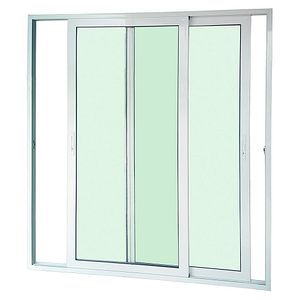 Usa exterior FENSTERWELT, cu geam, 1 camere, glisare, aluminiu, 180 x 200 cm, alb
