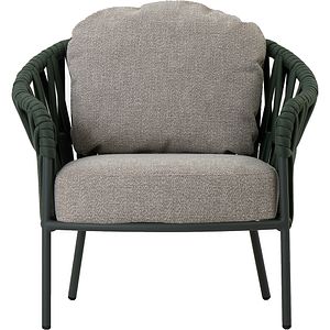 Scaun terasa LIVINTWIST Victory, aluminiu, 85 x 80 x 79 cm, verde