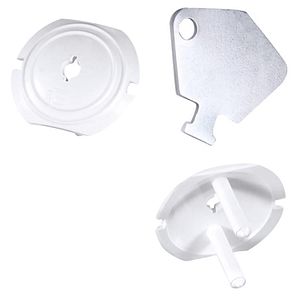 Kit protectie priza, 5 capace, culoare, alba Relee Medias