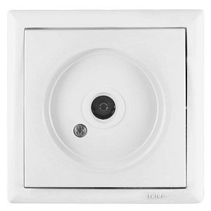 Priza TV ELEGANT 16A ST incastrat, alba Relee Medias