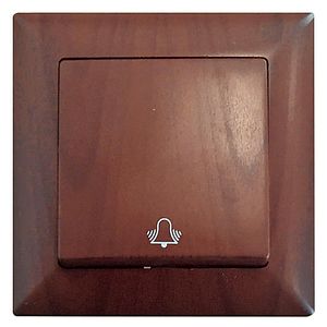 Buton sonerie, 10 A, 220 V, wenge Gunsan  Visage
