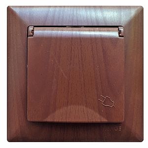 Priza cu capac, 16A, 220,V wenge  Gunsan