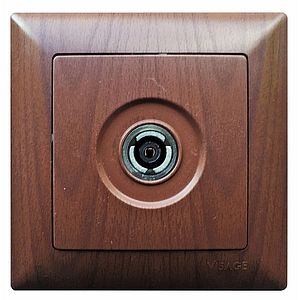 Priza TV 16A 220V wenge Gunsan