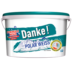Vopsea lavabila Danke PolarWeiss, alb, 8.5 L, Interior