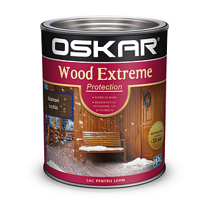 Lac pentru lemn, mahon inchis, 0.75 l  Oskar Extreme