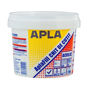 Chit de cutit, acrilic pentru reparatii, alb, 0.8 kg Apla