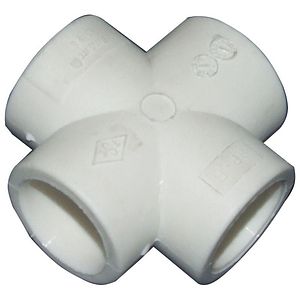 Teava cruce plastic PPR, alb, 32 mm