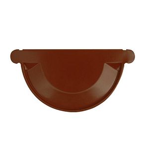 Capac pentru jgheab, maro, SPE, diametru 150 mm Bravo