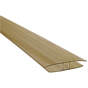 Profil policarbonat, 300 cm, 6 mm, LPH bronz