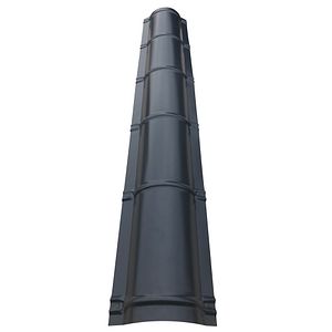 Coama rotunda, RAL 7016, lungime 2, grosime 0.4 mm