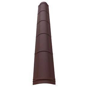 Coama nervurata 2m, ld 312 mm, 8017, 0.5