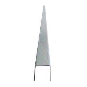 Profil U, zinc, 2 m, diametru 90 mm