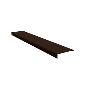 Profil acoperire pazie, RAL structurat 8019, lungime 2 m, grosime 0.5 mm