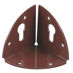 Coltar fixare mobila, 37 x 37 mm, maro 