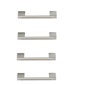 Maner mobila arcada plastic, 96-128 mm crom satinat, 4 bucati 