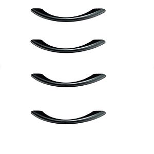 Maner mobila arcada plastic, 96 mm, negru, 4 bucati 