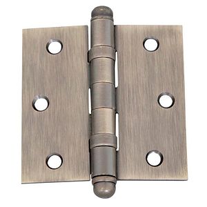 Balama cu ax detasabil, otel, 75 x 75 mm, alamit antic