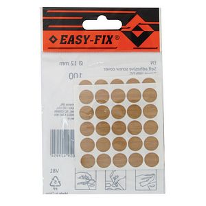 Capac mascare autoadeziv SEA, 12mm, stejar, 100 buc