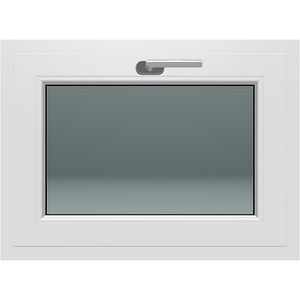 Fereastra termopan FENSTERWELT, PVC, 5 camere, 76 x 56 cm, deschidere oscilanta in jos, alb