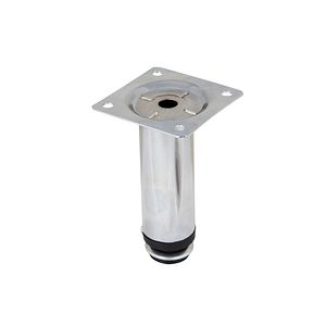 Picior mobilier reglabil, otel, 8 cm, alb