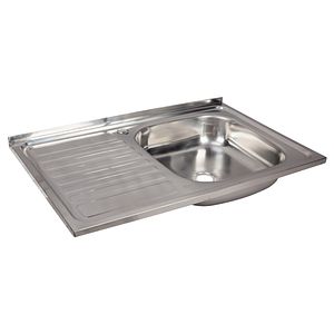 Chiuveta bucatarie EVOSANITARY XL-809 1045, 1 cuva, picurator stanga, inox