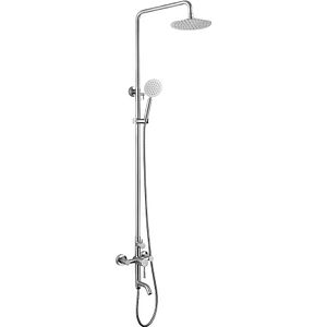 Sistem cada si dus REECOMER, inox, monocomanda, 1.5 m, argintiu