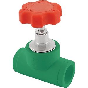 Robinet PPR trecere cu sertar, 25 mm, verde