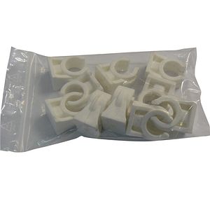 Clema simpla PP , 18 mm, alb, 10buc