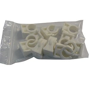 Clema simpla PP , 22mm, alb, 5buc