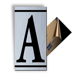 Litera A, ABS, Gravat, Argintiu M7 Creative Sign