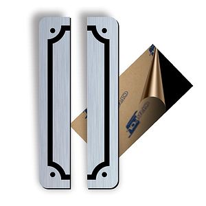 Set 2 Piese Capat ABS, Gravat, Argintiu, M7 Creative Sign
