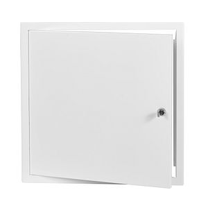 Usa de vizitare Europlast, 200 x 200 mm, metal, alb