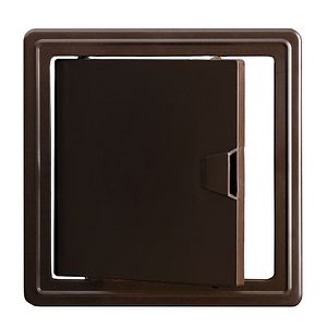 Usa de vizitare Te-Ma, 150 x 150 mm, plastic, maro
