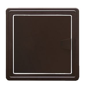 Usa de vizitare Te-Ma, 300 x 300 mm, plastic, maro