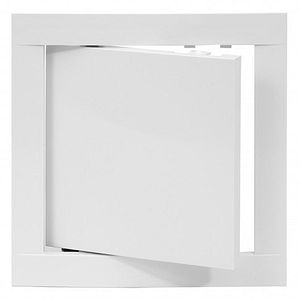 Usa de vizitare Europlast, 300 x 300 mm, metal, alb