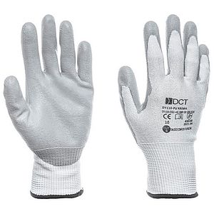 Manusi protectie antitaiere DALGECO Pu Krima 579, fibre, alb, marime 9