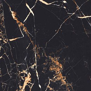 Gresie interior/exterior Veldez, marmura negru lucios, 60 x  60 cm, 9 mm, 1.44 m2/cutie
