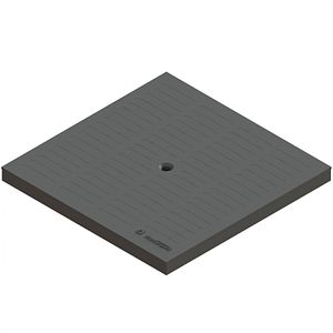 Capac PP Negru camin patrat A15 300x300 Vodaland