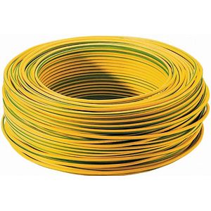Cablu electric MYF, 1 x 1,5 mmp, cupru flexibil, verde galben, rola 5 m
