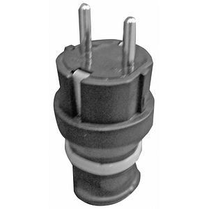 Stecher cauciuc 16A IP40, negru